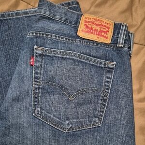 Levi's 527 Classic Denim Bootcut Jeans.